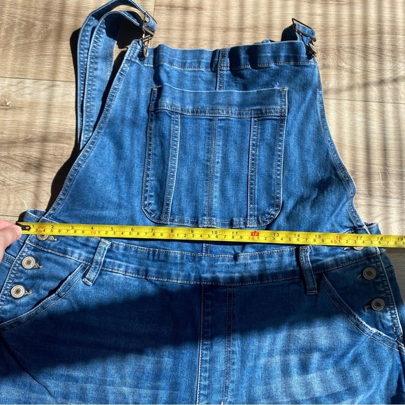 KanCan Estilo jean overalls open back 1X denim bib overalls - Picture 16 of 16